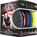 The Rag Company - Buff and Shine Reflection Artist Complete 5" Buffing Kit - Combination of Five Pads, URO line, Easy to Use Combo