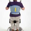 Patient Aid Sit-to-Stand Sling for Patient Lifts, Padded Back Support