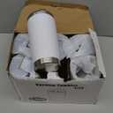 AIANJI 20oz Tumbler Bulk Stainless Steel Tumblers with Lid Vacuum Insulated Double Wall Travel Coffee Mug Powder Coated Tumbler Cup for Hot and Cold Drinks(White, 6 pack)