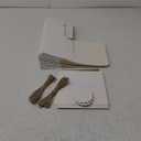 White Gift Boxes (Pack of 20) Size 8x8x4 Inches, Thick Paper Boxes with Lids, Tags & Jute Rope for Bridesmaid Proposals, Wedding Presents, Birthday Party Favor, Baby Shower and Christmas