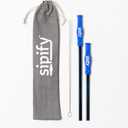 Flow-Limiting Dysphagia Straw for Safe Drinking | Adaptive Drinking Aids for Elderly & Dysphagia Patients | Reusable Stainless Steel Straw with Soft Silicone Tip | Dishwasher Safe | 2 Pack (Blue)