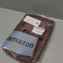 Elviros Hanging Toiletry Bag Removable Travel Bag PU leather Makeup Cosmetic Organizer Kit, Dark Brown (1 Pack)