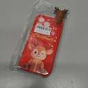 Christmas Case for iPhone 16 Pro Max, Silicone Red Cover with Lovely 3D Deer Doll Patterns Design Shockproof Soft Bumper Cartoon Cute TPU Xmas Present Skin for iPhone 16 Pro Max 6.9", Elk