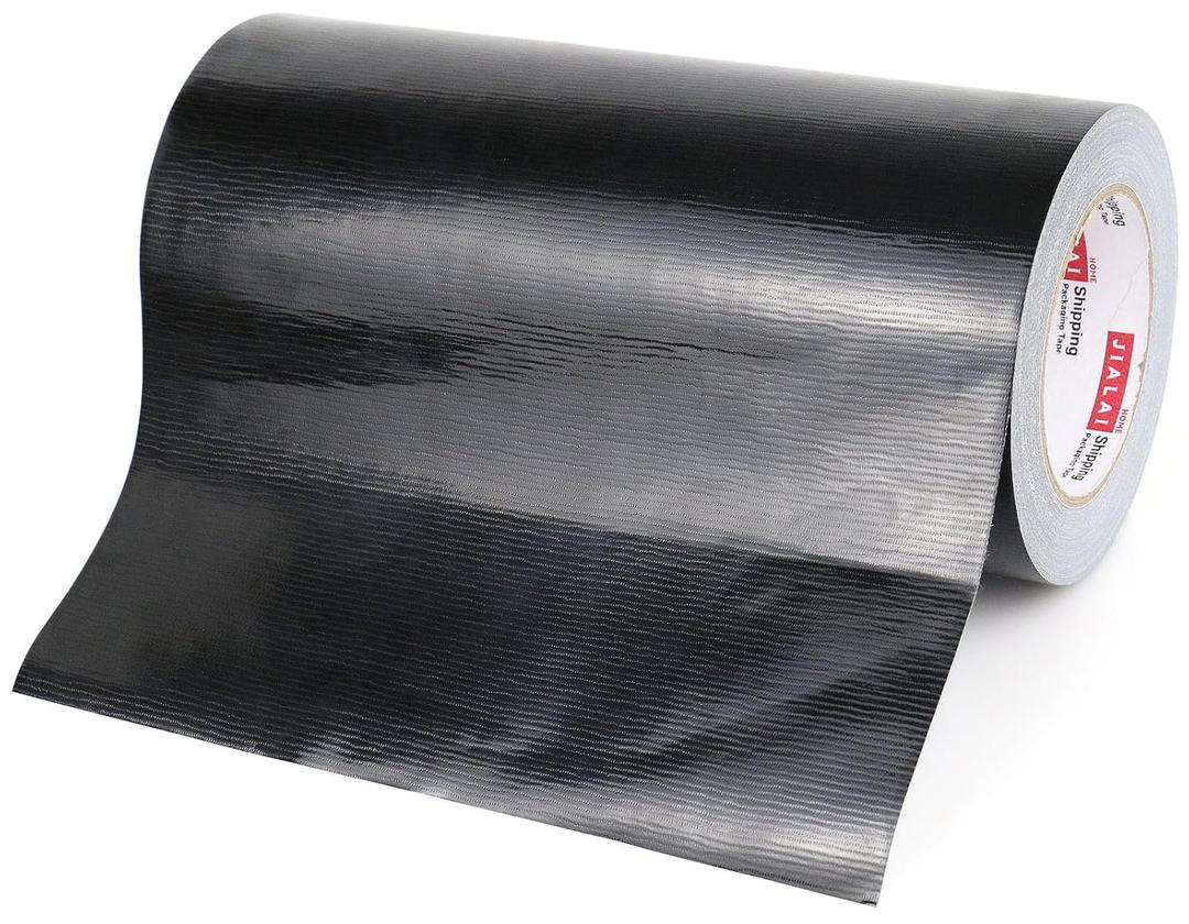 JIALAI HOME 10 Inches Duct Tape, Industrial Grade 10 inches x 30 Yards Duct Tape Black, 9 Mil Heavy-Duty, Waterproof, Strong, Flexible, No Residue, UV Resistant for Crafts & Home Improvement