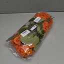 6 Bundles Silk Geraniums Artificial Flowers for Outdoors, UV Resistant Faux Plants Realistic for Garden Patio Porch Window Box Home Indoor Outdoor Decor (6, Orange-red)