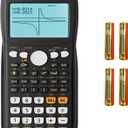 Graphing Calculator,IPepul Scientific Calculators 10 Modes /4 Graphing Functions,Desktop Math Calculator for College Students,School Supplies for Middle High School Teachers OfficeBlack