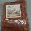H.VERSAILTEX Super Stretch Individual Seat Cushion Covers Sofa Covers Couch Cushion Covers Slipcover Sets Thick Jacquard Textured Twill Fabric (1 Piece Loveseat Cushion Cover, Rust)