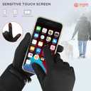 SAVIOR HEAT Heated Glove Liners, Ultra-Thin Rechargeable Electric Gloves, Full Hand & Fingertip Heating (X-Small-Small)