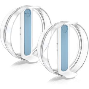 2 Pcs Replacement 40 oz Tumbler Lid for Stanley Cup, Dustproof Spill Proof Splash Resistant Tumbler Covers Fit for Stanley Tumbler and More Coffee Mugs(Blue)