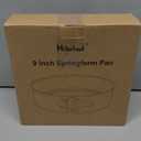 Springform Pan 9 Inch Nonstick Cheesecake Pan with Protector, Leakproof Spring Form Pan for Cheesecake, Round Cheese Cake Pans for Baking, 9 Inch Springform Cake Pan with 50Pcs Parchment Paper