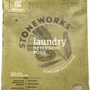 Grab Green Stoneworks Laundry Detergent Pods, Olive Leaf, 50 Loads (Pack of 1) - EPA Safer Choice Certified, Powered by Naturally Derived Plant & Mineral-Based Powder