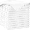 AIDEA Microfiber Cleaning Cloth-12PK, Soft Microfiber Towels for Cars, Absorbent Cleaning Rags, Lint-Free Streak-Free Wash Cloths for House, Kitchen, Window(12in.x12in), White
