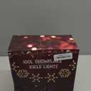 8.5 FT Snowflake Lights with 6 Drops, 100 Counts Clear Blubs Christmas String Lights, Plug in & Connectable Icicle Fairy Curtain Light Set for Xmas Home Indoor Outdoor Party Wedding Decorations