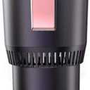 2-in-1 Smart Car Cup Warmer Cooler, Auto Car Cooling and Heating Cup Mug Holder with LED Temperature Display, Touch Control, Keep Beverage Cool and Warm Fits in Commuter Road Tripper (Pink)