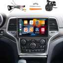 Android Car Stereo for Jeep Grand Cherokee 2014 2015 2016 2017 with DSP, 9 Inch HD Touchscreen Radio Wireless Apple Carplay & Android Auto GPS WiFi SWC + AHD Backup Camera 2+32G