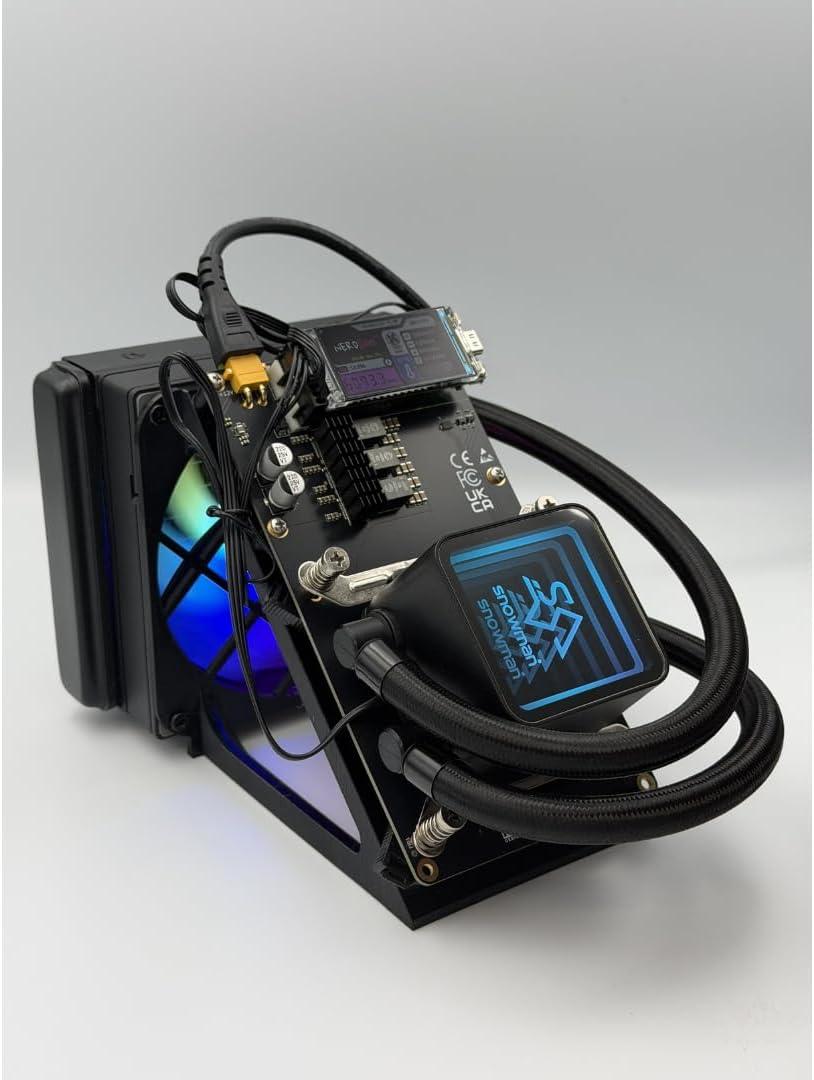NerdQaxe++ Rev 6.1 Hydro 6 TH/s - SH-256 | 16.5J/TH High Efficiency, 100W Low Power, Quiet, 2.4G WiFi - Open Source Crypto Machine for BTC Solo Mining
