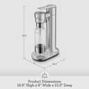 Breville BCA800BSS InFizz Fusion Sparkling Water and Beverage Carbonator, CO2 Cylinder Not Included, Brushed Stainless Steel