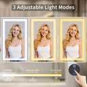 30"x32" LED Bathroom Mirror with Lights, Anti-Fog, Backlit + Front Lit, Dimmable, Led Vanity Mirror for Wall, Lighted Bathroom Mirror, 3 Colors, Shatter-Proof Tempered Glass