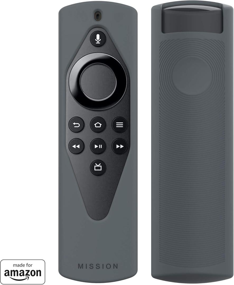 3 x Made for Amazon Remote Cover Case, for Alexa Voice Remote Lite | Grey