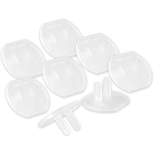 Power Gear Child Safety Electrical Outlet Covers, TamperResistant Plug Protectors for Standard Wall Outlets, BabyProof & ChildProof Safety Caps, Clear, 8 Pack, 50271