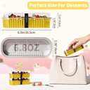 100 Pack Mini Loaf Pans with Lids and Spoons, 6.8oz Mini Cake Pans for Baking, Disposable Rectangle Aluminum Foil Small Loaf Baking Pans Cake Tins, Individual Small Cake Containers with Sticker, Gold