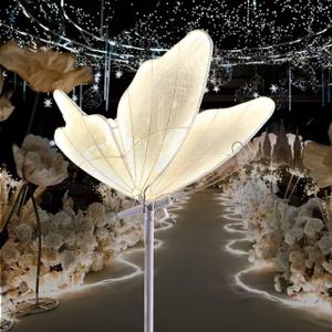 3-Color Butterfly Floor Lamp - Adjustable Wedding/Home LED Lighting, Ceiling Hanging & Standing Dual Use Decorative Lamp, 1 Pack 80cm(31.4") Elegant Butterfly Shape Floor Light
