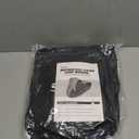 YSPACE 600D Heavy Duty Motorcycle Cover, All Season Waterproof, Sun Windproof Protection, Universal Fit for 96" XXL Vehicle Cover, Night Reflective Strips, Black/Gray