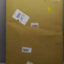 Large Bulletin Board, 48 X 36 inches Felt Board Notice Pin Board, 4' x 3'Cork Board Alternative for Wall, Self-Adhesive Vision Board Mood Board Foldable Photo Board with 30 Pushpin (Black)
