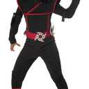 Kids Stealth Ninja Costume (L (10-12), Black)