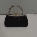 Rhinestones Evening Bag for Women, Shiny Sequin Evening Clutch Wedding Purse for Bride Party Formal, Black
