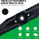 Grasscool HRR2169VKA Mulching Blades for Honda HRR216 HRR2169VYA HRR216VKA HRR216k10VKAA HRR216k9VKAA HRN216 HRX217 21" Walk-Behind Mower Replace 72511-VL0-S00 72531-VH7-000 72511-VH7-000