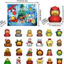2025 Advent Calendar Rubber Ducks 24 Days of Surprises Gift for Kids Boys Girls Countdown Christmas Holiday Gift for Kids Teens (701)