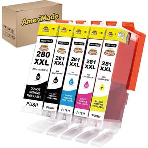 Refillable 280XXL 281XXL Ink Cartridges for PIXMA TS6120 TS6220 TS6320TS8120 TS8220 TS8320 TR7520TR8520 TR8620 TS9120 TS9520 TS9521C TS702 Printer