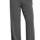 ODODOS Women's Modal Soft Wide Leg Pants with Pockets Adjustable Shockcord High Waist Casual Lounge Pants-27 Inseam, Charcoal, Medium