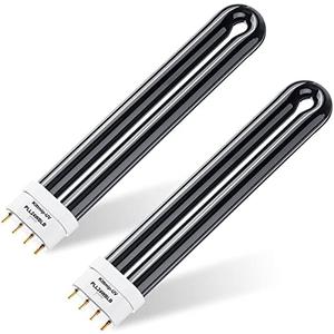 Kittmip 24w B24b Bug Zapper Replacement Bulbs 24w Uv Light Ultraviolet Mosquito Killer Lamp Insect Trap Replacement Uv Bulb for Stinger Bk300, Bk310, Bk500, Bk510 (2)