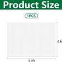 9.9 x 6.6 Ft Plant Shade Nylon Cloth, White Plant Sun Protection Net with Reinforced Grommets, Garden Sunshade Cover Cloth for Protecting Plants from Direct Sunlight