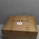 PO PO BEAR Zero Degree Sleeping Bag for Adults 100% Cotton Flannel Tall and Big (84" x 40" Left Zip, 0F Black)