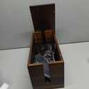 Acacia Wood Large Cable Management Box Round Edge - 16" L Wooden Power Strip Box, Surge Protector Box - Cable Hider Box for Office, Living Room - 2 Open Slots, Magnetic Lid (Walnut Color)