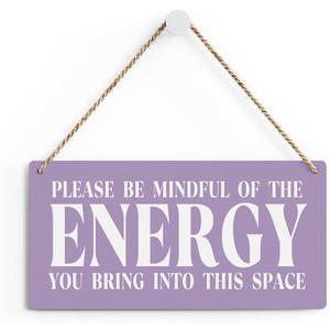 Purple Decor Spiritual Meditation Room Decor Inspirational Spa Decoration Positive Affirmations Wall Wood Plaque Sign Hanging Door Sign Home Office Yoga Room Decoration