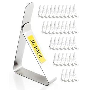 36 Pack Tablecloth Clips - Heavy Duty Picnic Table Clips, Stainless Steel Table Cloth Cover Clamps, Table Cloth Holders Ideal for Restaurant Party
