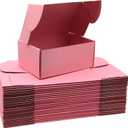 Small Pink Shipping Boxes for Small Business Pack of 25-9x6x4 inches Cardboard Corrugated Mailer Boxes for Shipping Packaging Craft Gifts Giving Products