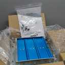 iLiving 10" Wall Mounted Shutter Exhaust Fan, Automatic Shutter, with Thermostat and Variable Speed controller, 65W, 820 CFM, 1200 SQF Coverage Area Silver (ILG8SF10V-ST)