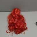 Funna Mermaid Wig for Girls Costume Accessories Halloween Princess Cosplay Long Curly Red, M