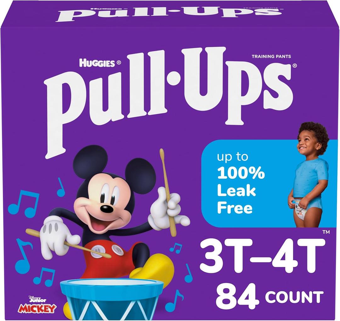 Pull-Ups Boys' Potty Training Pants, 3T-4T (32-40 lbs), 84 Count 