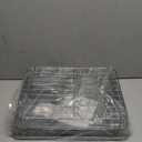 Kitsure Dish Drying Rack - Compact Dish Rack with Utensil Holder & Adjustable Water Outlet, Rust-Proof & Scratch-Resistant Drying Rack for Kitchen, 14.5" x 12.0" x 4.0", Sliver (Silver)