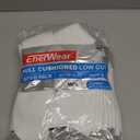 EnerWear 10P Pack Unisex Cotton Moisture Wicking Cushion Ankle Socks (White)
