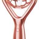 Portable Rechargeable Fan, Mini Handheld Turbo Face Fan with Instant Stop Function, 3 Speeds, Outdoor Travel Cooling Gift for Women & Men, Rose Gold