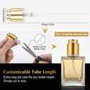 Spray Bottle Nozzle 10pcs Gold Snap-on Atomizer Heads - Leak-Proof Fine Mist Replacement Nozzles for 13mm Perfume & Cologne Bottles, DIY Refill, Home or Salon Use