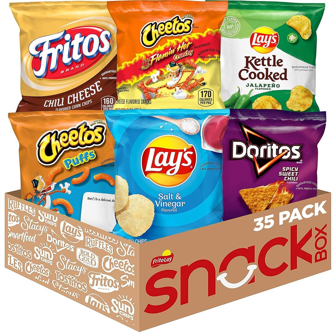 Frito-Lay Bold Mix Variety Pack, 2.09 Pounds, (Pack of 35) (EXP 08/25/26)