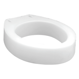 Carex Elongated Hinged Toilet Seat Riser, Adds 3.5 Inches of Height to Toilet, 300 Pound Weight Capacity, Raised Toilet Seat